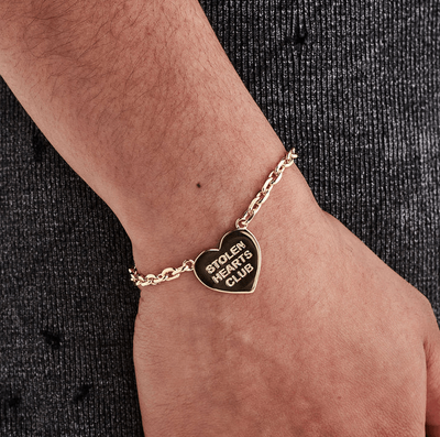 Stolen Girlfriends Club Stolen Heart Club Bracelet Gold Plated